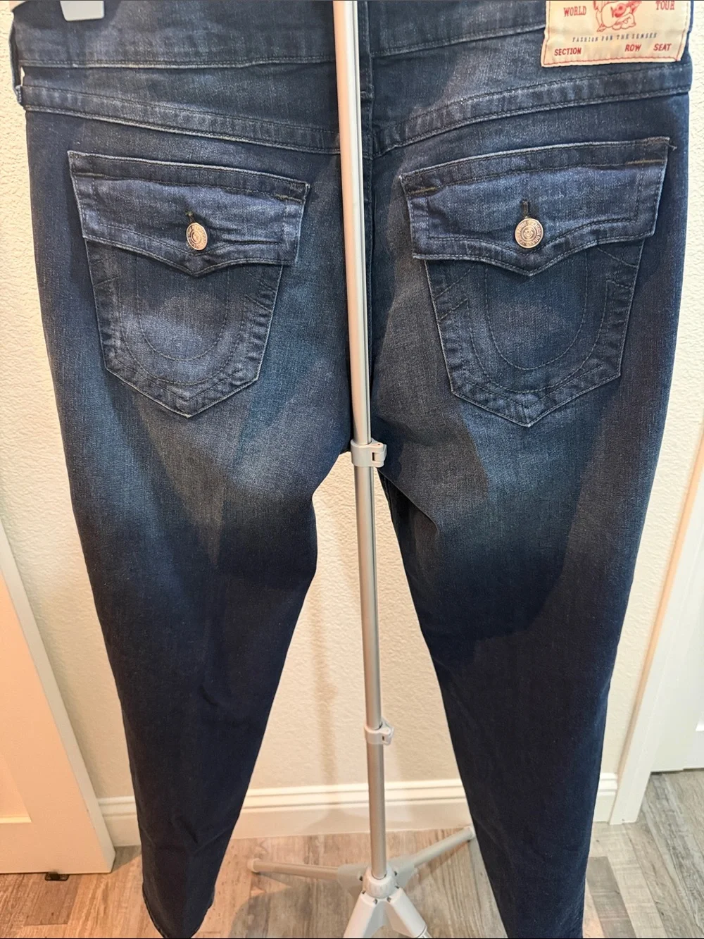 True Religion Men's Dark Indigo Skinny Jeans